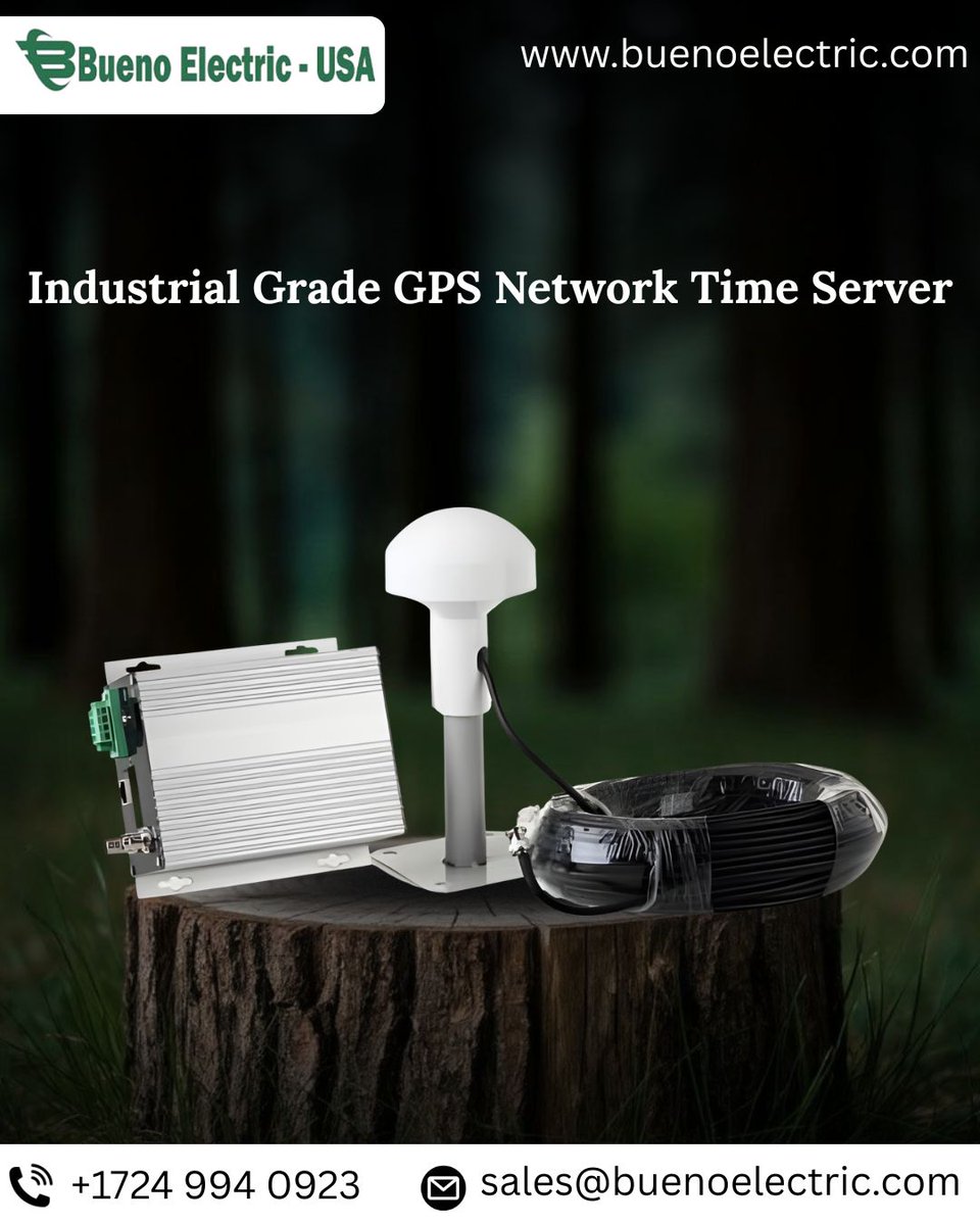 BuenoElectric's tweet image. Ensure precise synchronization and reliability with Bueno Electric’s industrial-grade GPS Network Time Server technology.
Product - buenoelectric.com/products/be-m-…

#GPSTimeServer #BuenoElectric #IndustrialAutomation #NetworkSolutions #AccurateTiming #DataSynchronization #SmartIndustry