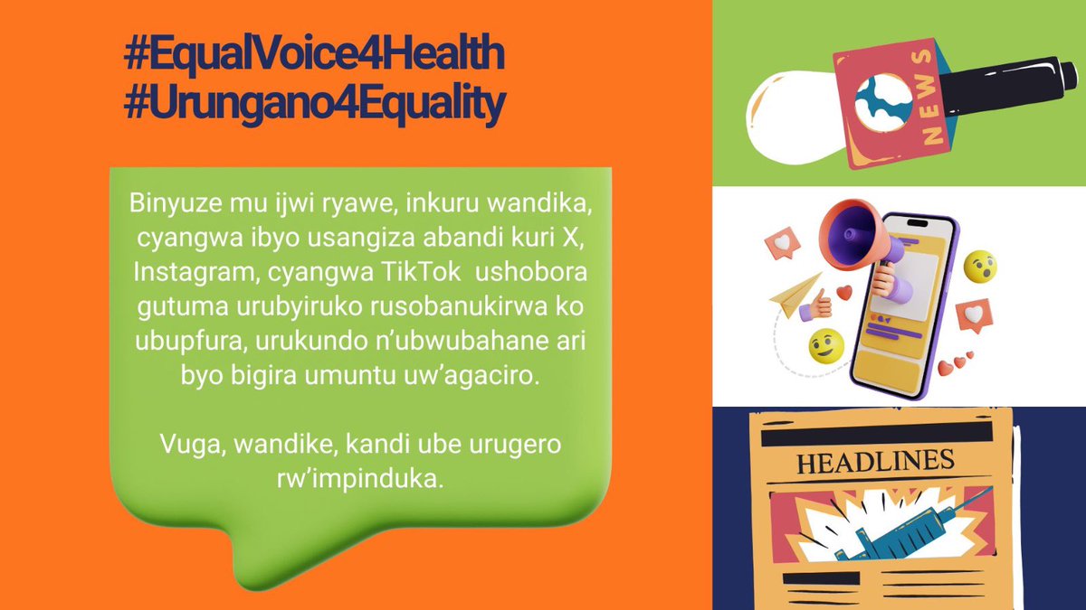 Munyamakuru, rubyiruko rukoresha imbiga nkoranyambaga  ndumba hari icyo nshaka kukwibwirira! 

Ufite imbaraga zikomeye zo guhindura imyumvire n’uburyo sosiyete yacu ifata umugabo.
Mu gihe bamwe bagitekereza ko kuba umugabo ari ukugira imbaraga n'ububasha cyangwa kutagaragaza