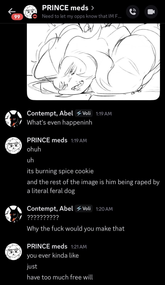 I would exhausted too if I drew Zoophilia rape