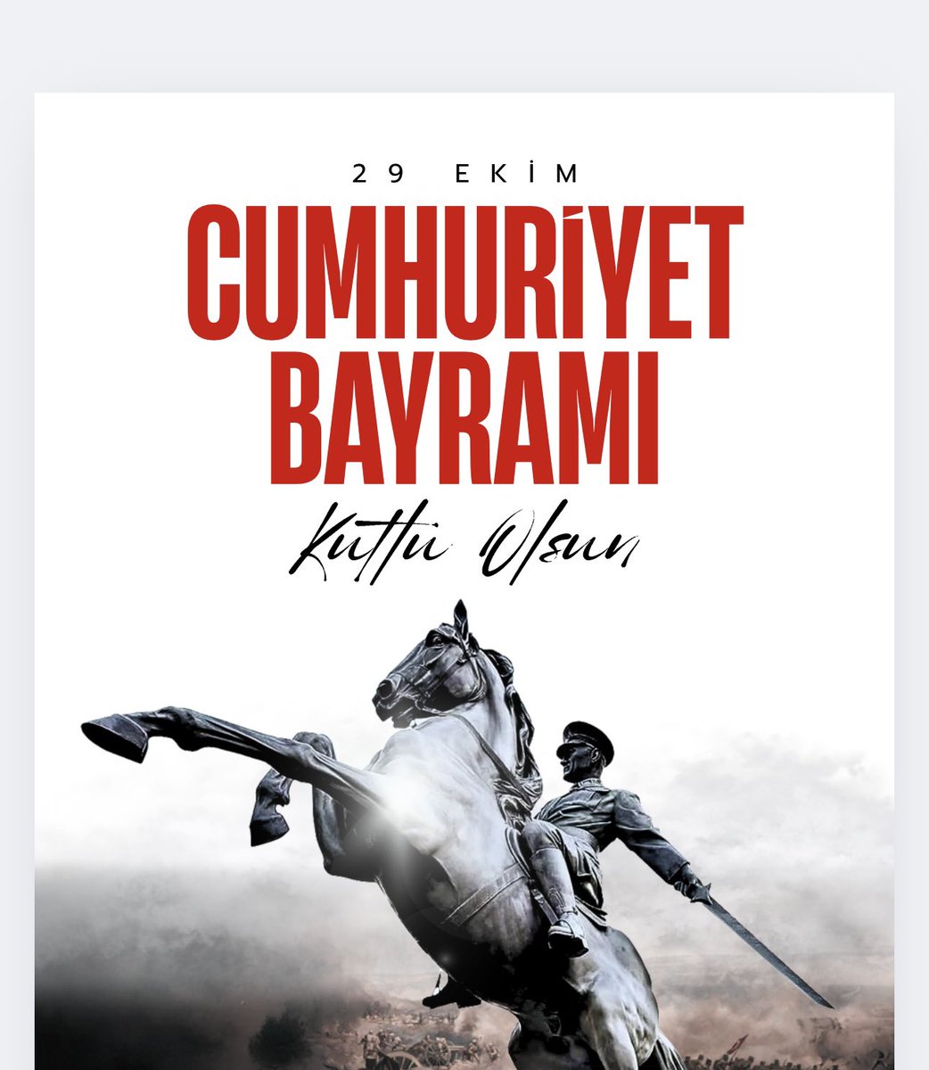 🇹🇷 29 Ekim Cumhuriyet Bayramı Kutlu Olsun

Bir asır önce yakılan bağımsızlık ateşi, bugün gençliğin ellerinde hâlâ aynı inançla yanıyor.
Cumhuriyet; özgürlüğün, eşitliğin ve umudun adıdır.
Bizler o umudun nöbetçisiyiz.

102 yıldır aynı kararlılıkla…
Yaşasın Cumhuriyet!