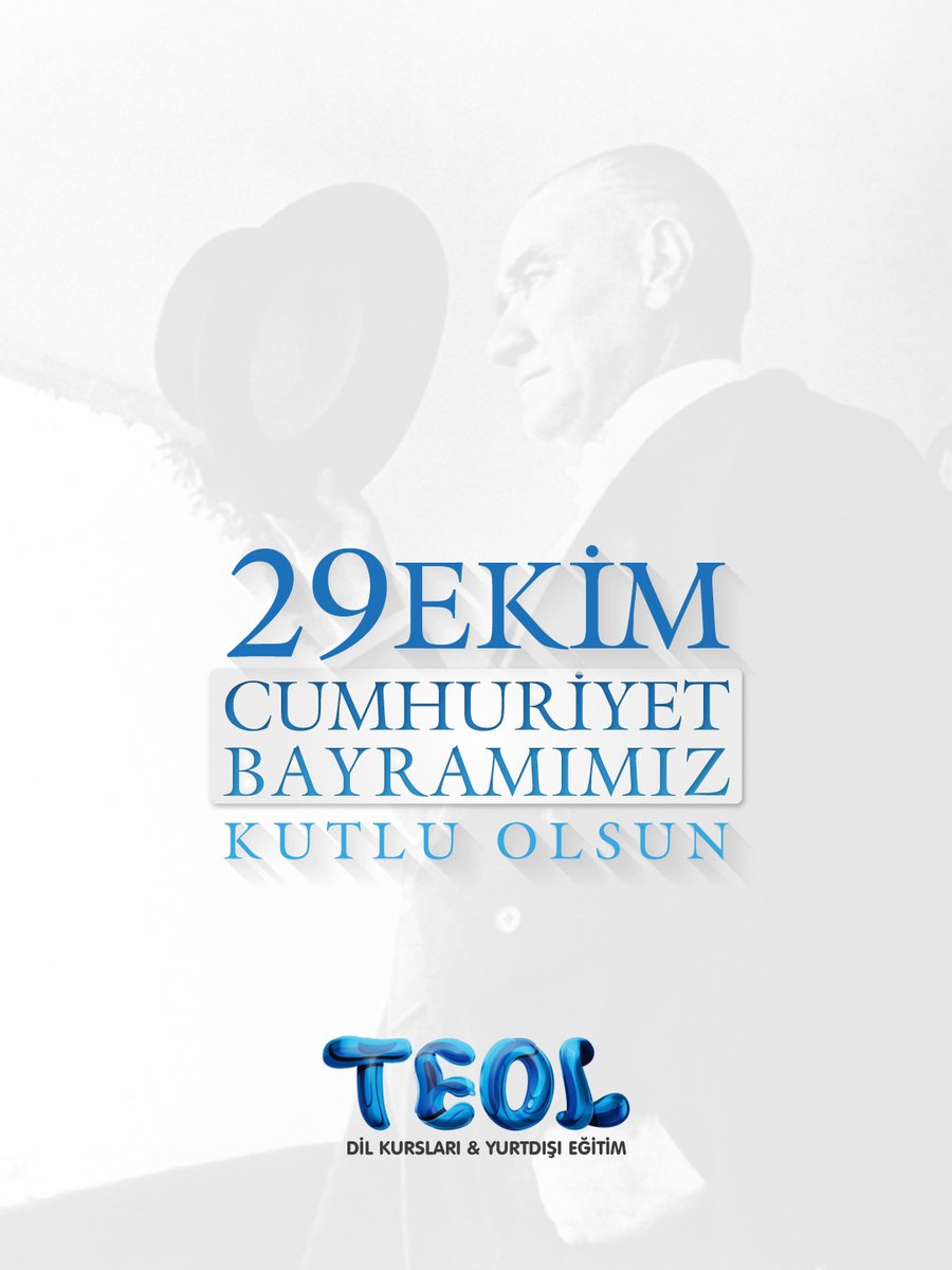 Ulu Önder Mustafa Kemal Atatürk’ün bizlere miras bıraktığı Cumhuriyet, özgürlüğe, eşitliğe ve çağdaşlığa uzanan en aydınlık yolumuzdur!

Cumhuriyetimizin 102. yılını büyük bir gurur ve coşkuyla kutluyoruz! 🇹🇷✨

🇹🇷 29 EKİM CUMHURİYET BAYRAMI KUTLU OLSUN 🇹🇷