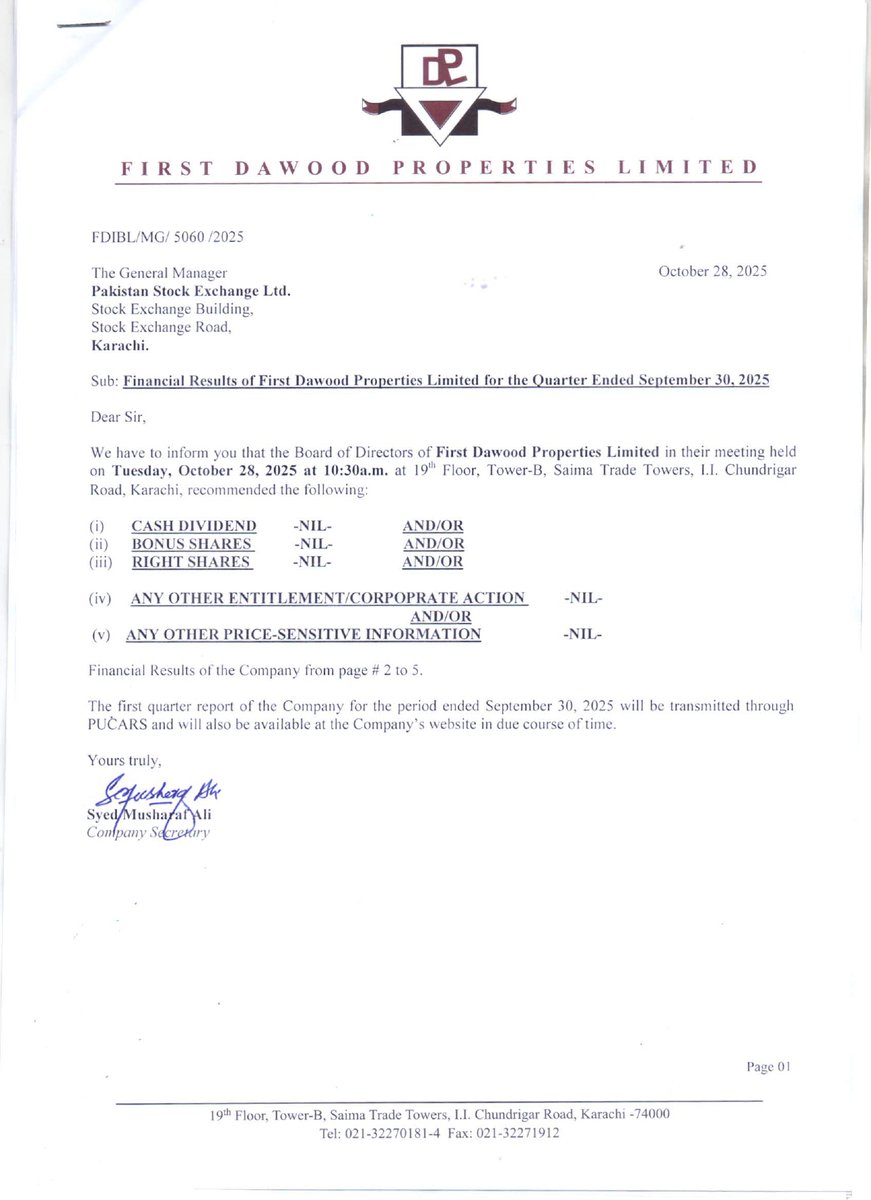 ChasePSXNotices's tweet image. FDPL-Financial Results for the Quarter Ended

#PSX #StockMarket #FDPL #news #Financialresult