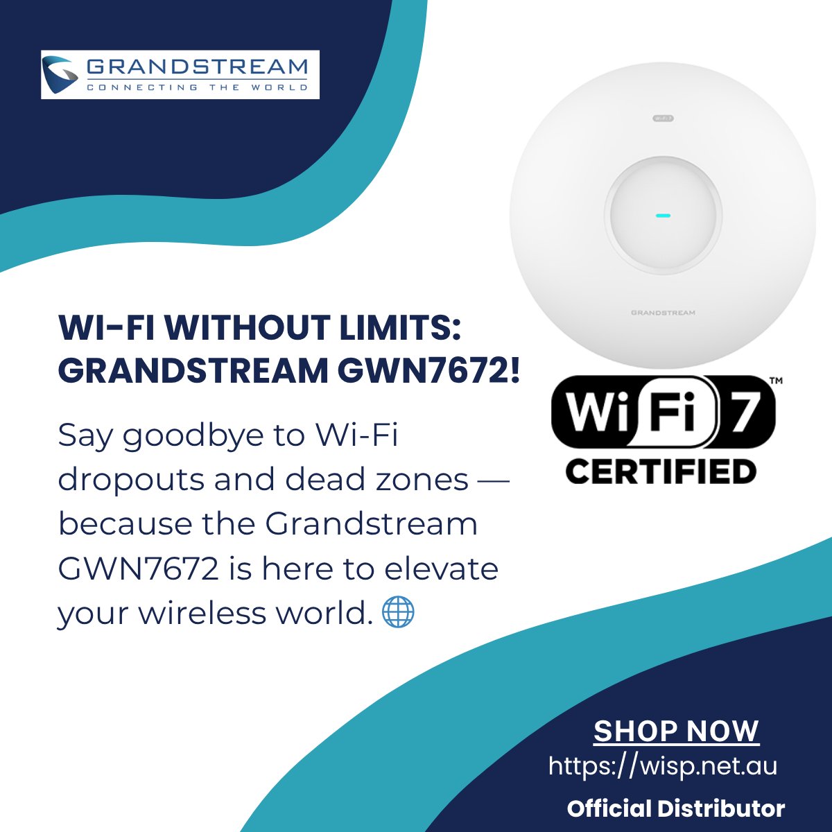 wispaustralia's tweet image. Say goodbye to Wi-Fi dropouts and dead zones — because the Grandstream GWN7672 is here to elevate your wireless world. 🌐

 👉 Explore it here wisp.net.au/grandstream-gw…

#Grandstream #WiFi6 #NetworkingMadeSimple #TechInnovation #WISPnet #BusinessWiFi #SmartConnectivity