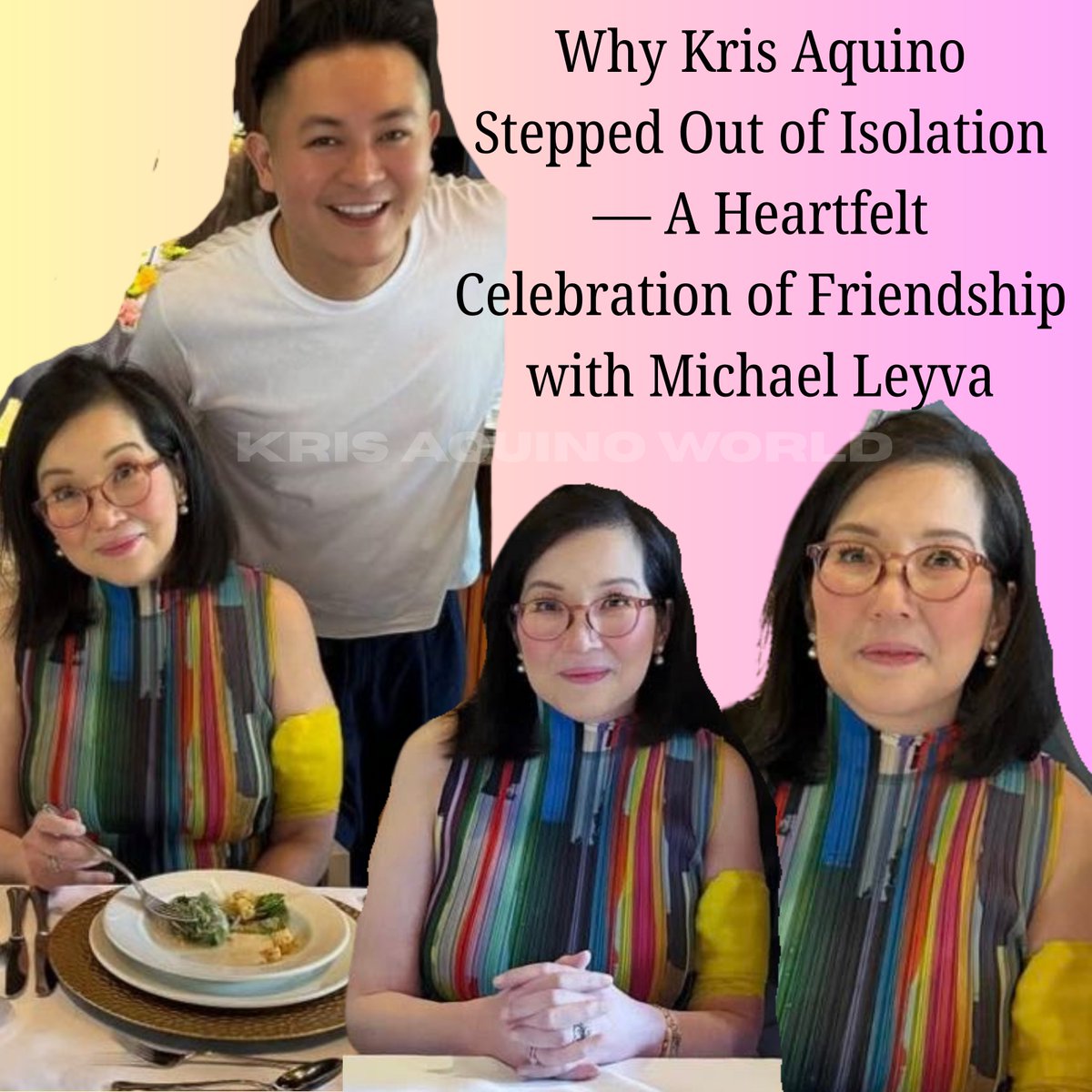Why Kris Aquino Stepped Out of Isolation — A Heartfelt Celebration of Friendship with Michael Leyva 

READ: Not even her many autoimmune diseases could stop Queen Kris Aquino from showing up for one of the people closest to her heart — fashion designer Michael Leyva.