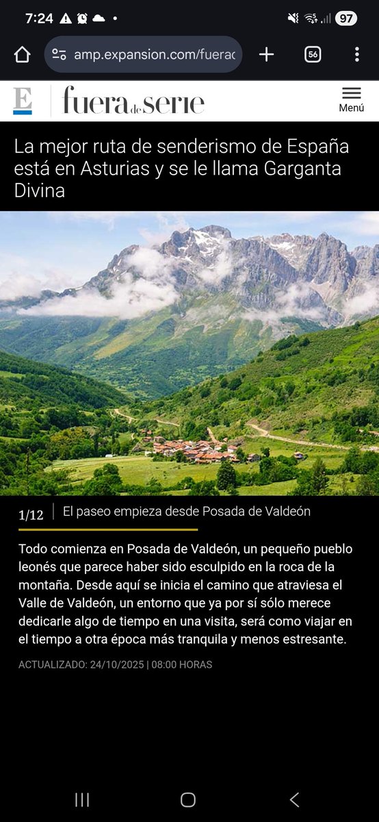 Robercc41's tweet image. La verdad que es una maravilla. El otro día dije que en Asturias que no necesitan publicitarse con fotos de otras provincias, lo hace con León. La foto está hecha desde León y el pueblo de la foto omiten que está en León. Ni una semana han tardado en darme la razón.