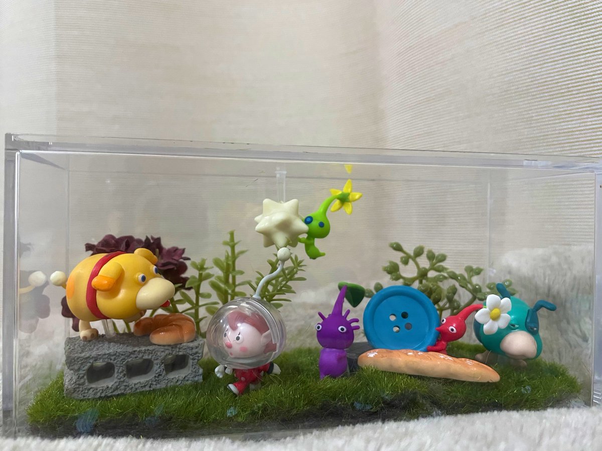 ピクミンのチョコエッグが再販されてるということで… 以前作った、百均