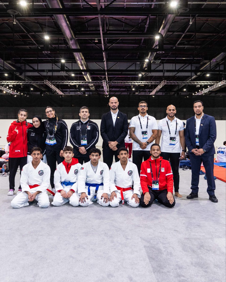 The mats are set, referees are ready, and the TEAMS are fired up! 🔥 Let’s roll into action at the 3rd Asian Youth Games 2025! 💪 
Best of luck to all athletes 🫡show your support below! 👇 

#JiuJitsu #AsianYouthGames #AYG2025