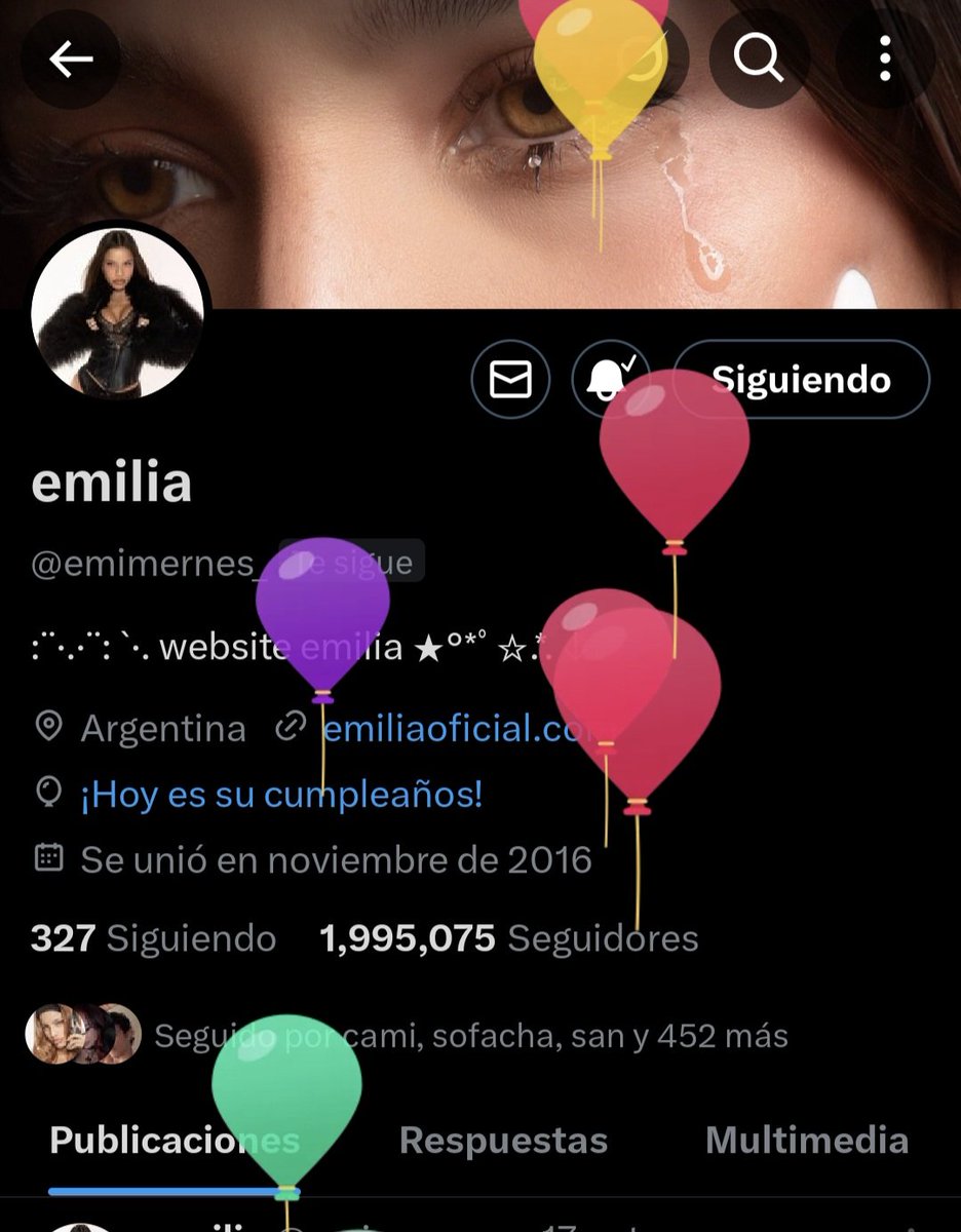 EMILIAAAA TENES GLOBITOS TE AMOOOOOO FELIZ CUMPLEEEE <a href="/emimernes_/">emilia</a>