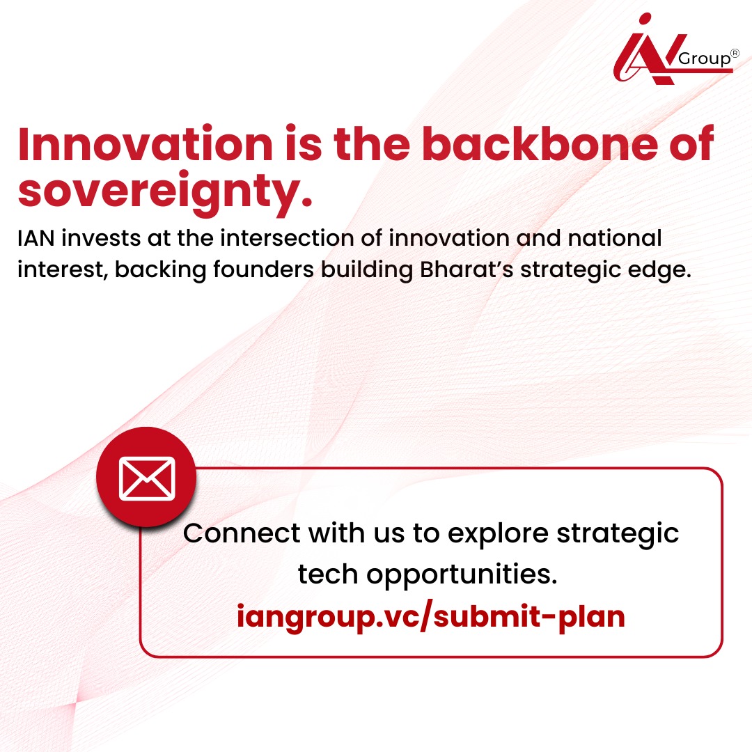 ianetwork's tweet image. Swipe through the visuals to see how innovation is powering India’s rise as a technology-first nation.

#StrategicTech #DeepTech #Innovation #IANGroup #StartupIndia #MakeInIndia #DefenceTech #SpaceTech #Cybersecurity #VentureCapital #NationalImpact