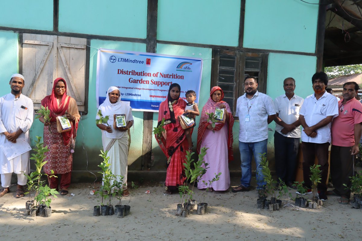 citizens_cf's tweet photo. Citizens Foundation & @LTIMindtreeOFCL under IVDP supported 75 women farmers in #Barpeta, #Assam by giving seeds & saplings for nutrition gardens—focusing on lactating mothers, children seniors. #BarpetaNutrition #IVDP #WomenFarmers
@WHO @WorldBank @CMOfficeAssam @CSAssam_ @MyGovAssamese @PIB_Guwahati @himantabiswa