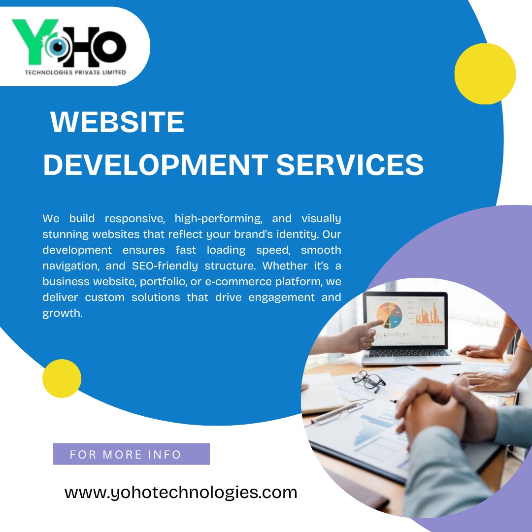 yohotech23's tweet image. Transform your online presence with a stunning, high-performing website built to grow your business!
#WebsiteDevelopment #WebDesign #WebSolutions #BusinessGrowth #DigitalPresence