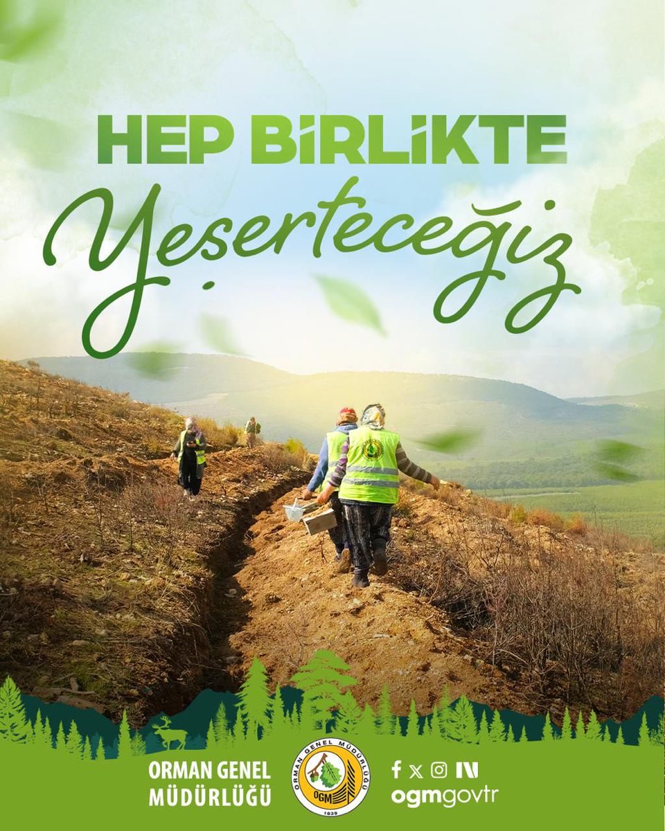 🌳🦌 Bu yıl büyük orman yangınlarının yaşandığı şehrimizi hep birlikte yeniden yeşertiyoruz.

Sen de Yeşil Vatan Seferberliği’ne katıl, 11 Kasım Milli Ağaçlandırma Günü’nde fidanların toprakla buluşsun; bizlere nefes canlılara yaşam alanı olsun.