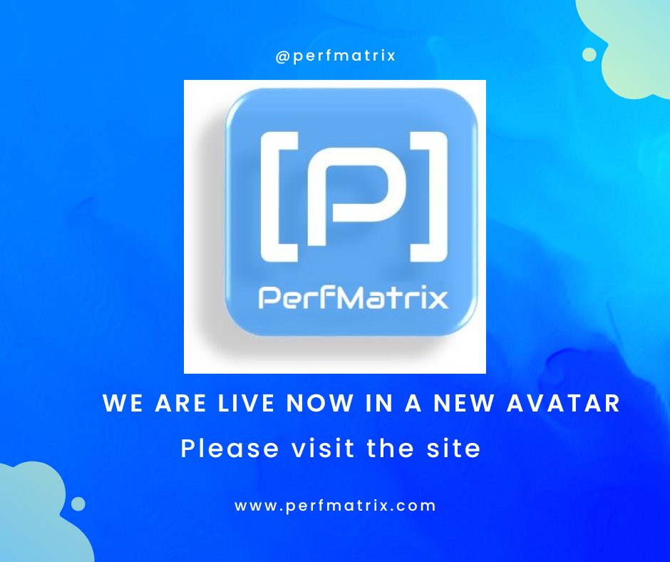 PerfMatrix's tweet image. Visit: perfmatrix.com
#perfmatrix
#performancetesting
#performanceengineering
#jmeter
#loadrunner