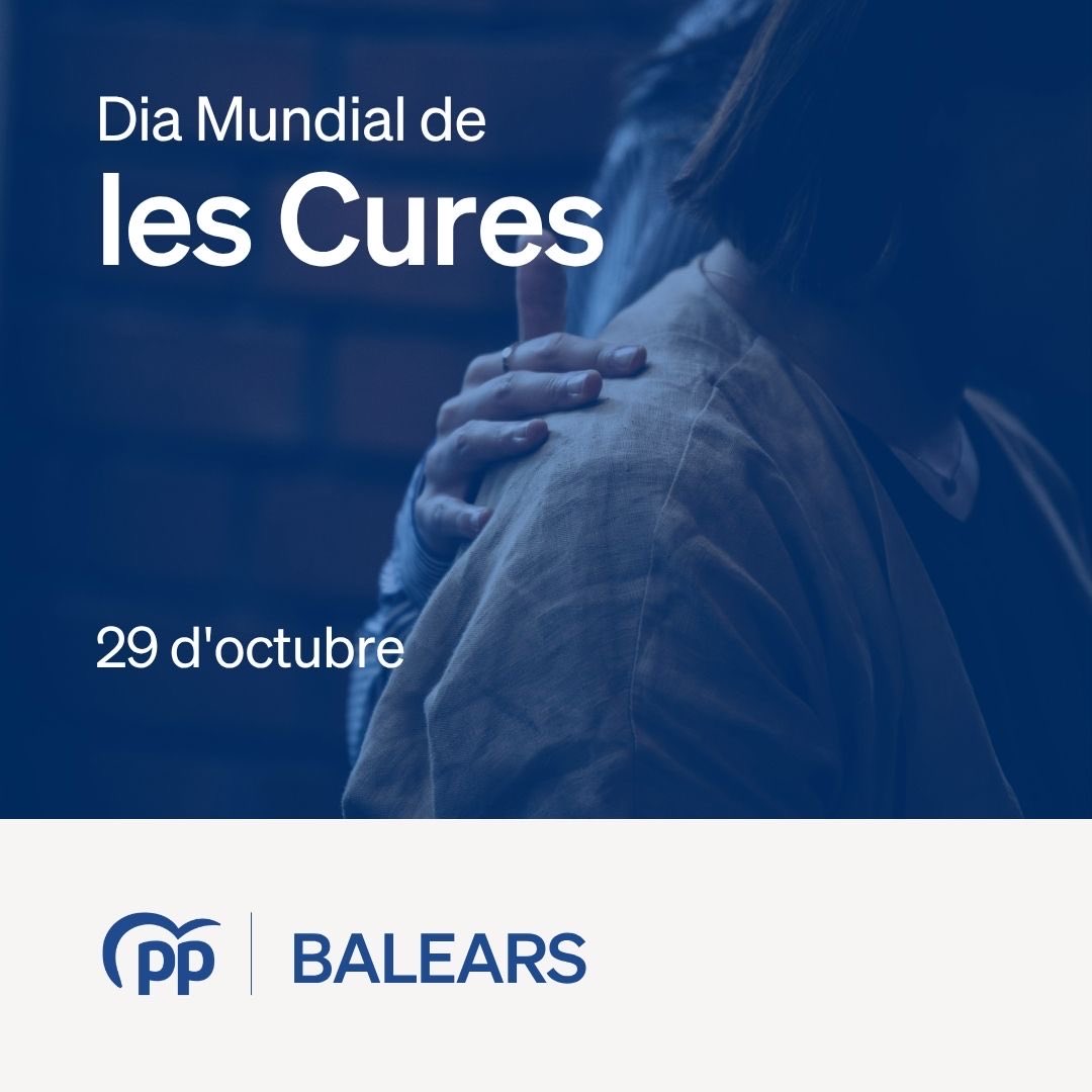 💙 Avui, Dia Mundial de les Cures, reivindicam el valor imprescindible de cuidar i ser cuidat. Perquè les cures sostenen la vida i les famílies.

Des del Govern del <a href="/ppbalears/">PP Balears</a> apostam per les polítiques socials que posen a les persones al centre, gestionant amb màxima