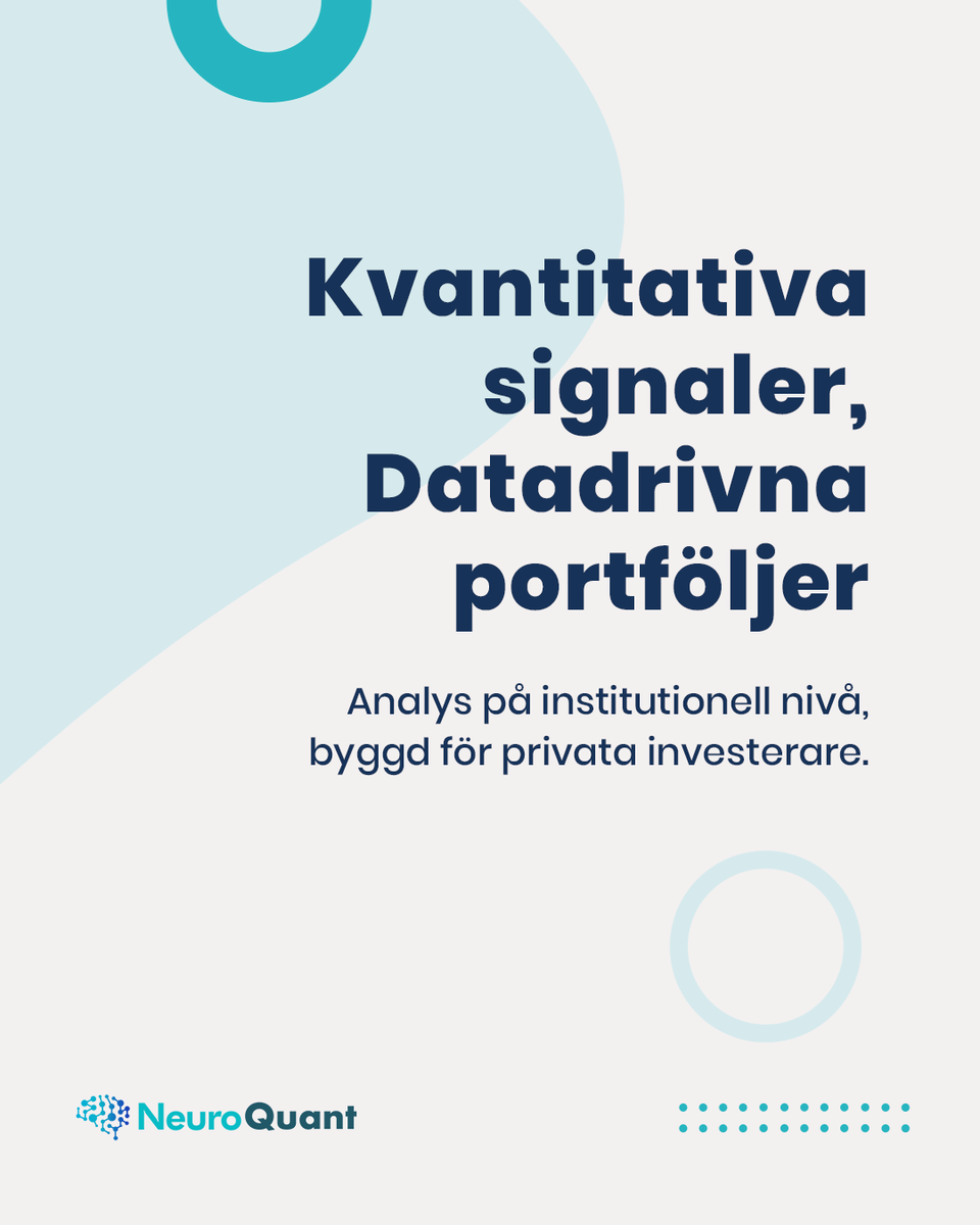 NeuroQuantNQ's tweet image. I åratal hade hedgefonderna övertaget – data, signaler och system som privata investerare bara kunde drömma om.
Inte längre.
NeuroQuant ger dig analysverktyg i institutionell klass, kvantitativa modeller och full transparens.
 ⚡ Testa gratis i 30 dagar

#NeuroQuant…