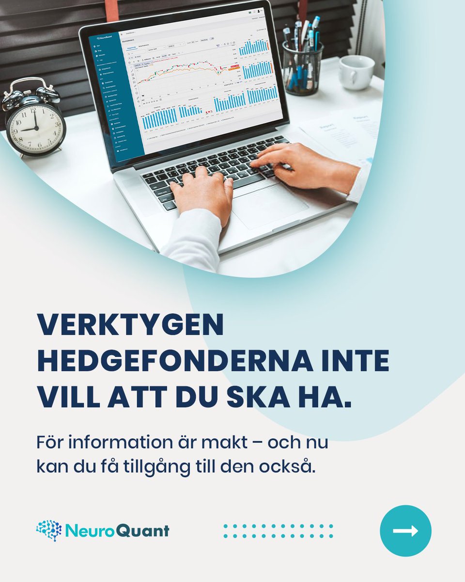 NeuroQuantNQ's tweet image. I åratal hade hedgefonderna övertaget – data, signaler och system som privata investerare bara kunde drömma om.
Inte längre.
NeuroQuant ger dig analysverktyg i institutionell klass, kvantitativa modeller och full transparens.
 ⚡ Testa gratis i 30 dagar

#NeuroQuant…