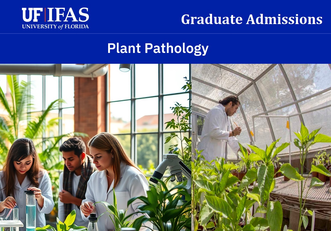 Graduate Admissions at the Department of Plant Pathology, University of Florida, United States; Deadlines: Fall Semester: November 1 &amp; Summer Semester: November 1
See details at: agristok.net/2025/10/22/gra… via <a href="/agristok/">Agristok</a>