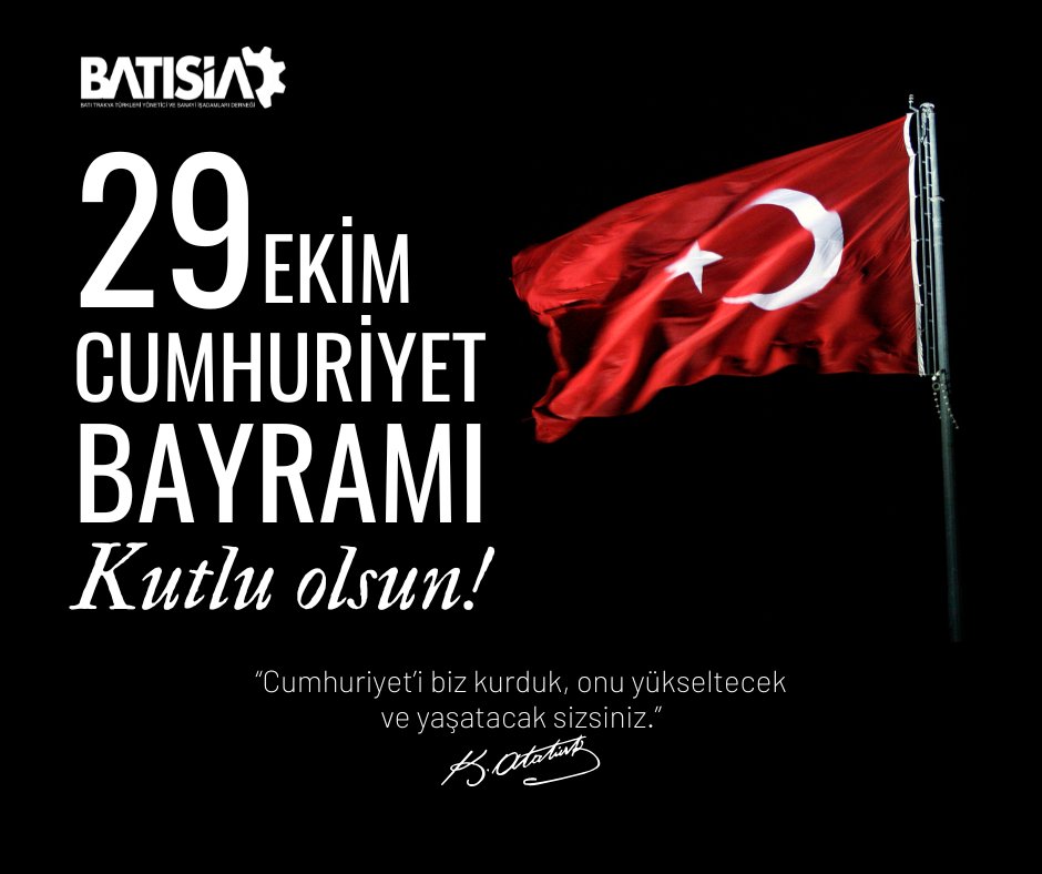 Cumhuriyetimiz 102 yaşında! 🇹🇷
29 Ekim Cumhuriyet Bayramı Kutlu Olsun.