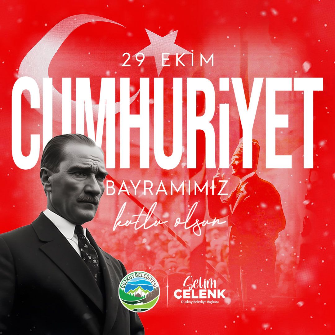 Aziz milletimizin bağımsızlık ve özgürlük destanının adı olan Cumhuriyetimizin kurucusu Gazi Mustafa Kemal Atatürk’ü, silah arkadaşlarını, aziz şehitlerimizi ve kahraman gazilerimizi rahmet, minnet ve şükranla anıyorum.

#29Ekim Cumhuriyet Bayramımız kutlu olsun. 🇹🇷