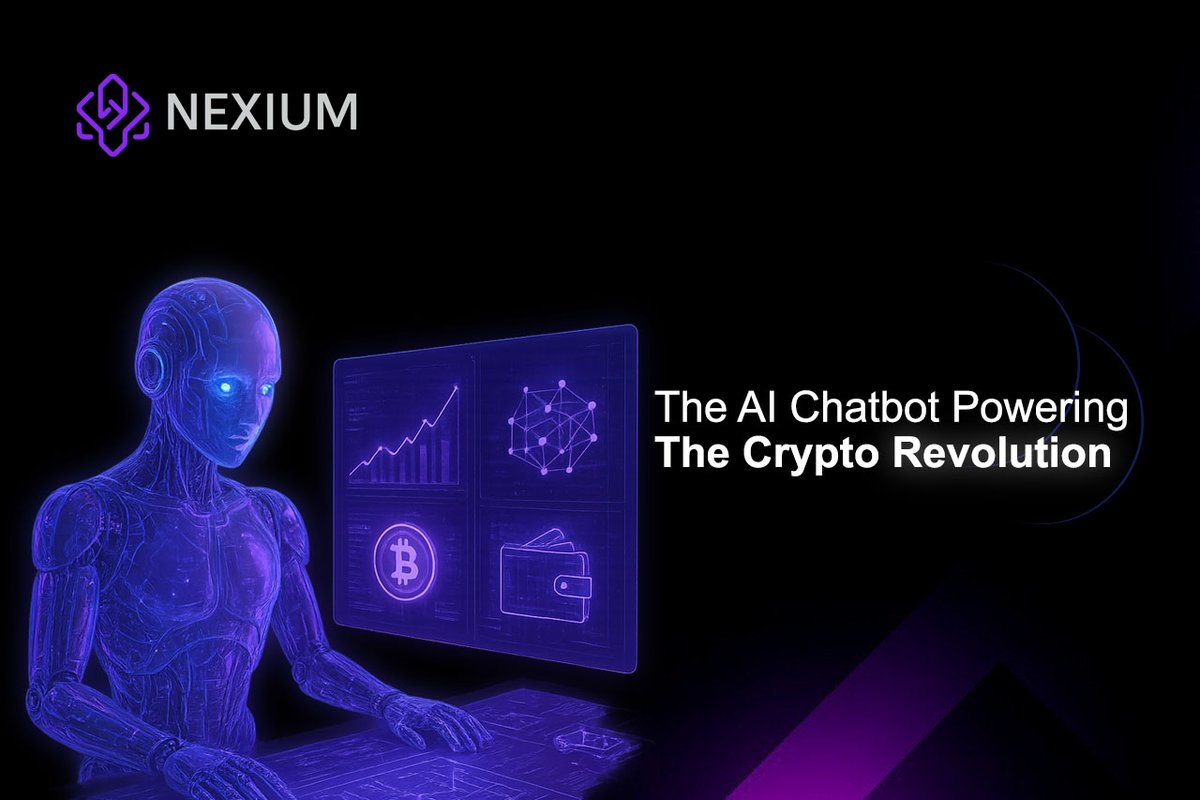NexiumI's tweet photo. 🤖 The AI Chatbot Powering The Crypto Revolution 💠

Smart. Adaptive. Decentralized.
Nexium Intelligence merges AI innovation with blockchain precision to redefine how the world interacts with crypto. 🚀💹

🌐 https://t.co/ynWsD5O5nB
#NexiumIntelligence #AI #Crypto #Blockchain #Web3 #Innovation