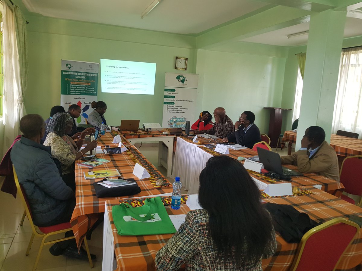 AfricaAmani's tweet photo. #Conciliation #Peacebuilding 
(ACA–DRC) held its first Two-Day Training of Conciliator Trainers. Ten trainees explored the Conciliation: A Pathway to Peace Manual, blending skills, healing, and African wisdom to nurture empathetic, transformative peacebuilders. https://t.co/QR84TYcUJp