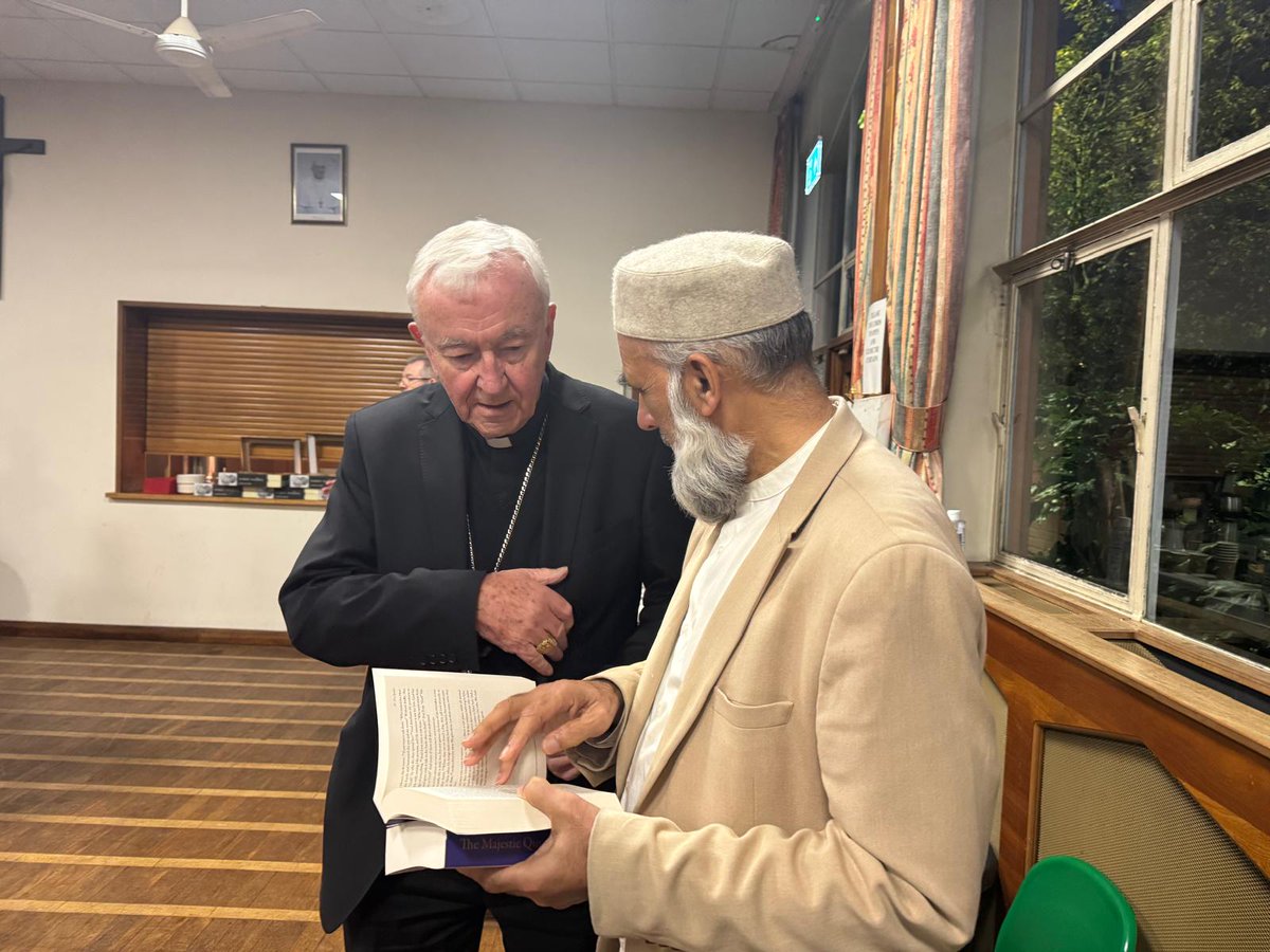 At an interfaith conference, I presented Cardinal Vincent Nichols, Archbishop of Westminster, with a copy of The Majestic Quran. It opened to the passage where Mary gives birth to Jesus, a beautiful reminder that the Quran is a living, relevant book. #Interfaith #TheMajesticQuran