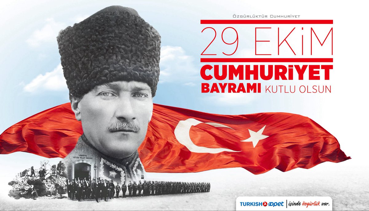 THYOPET_'s tweet photo. Cumhuriyetimizin 102. yılı kutlu olsun. Başta Gazi Mustafa Kemal Atatürk olmak üzere tüm kahramanlarımızı minnet ve özlemle anıyoruz. https://t.co/GdFWj7dzbm