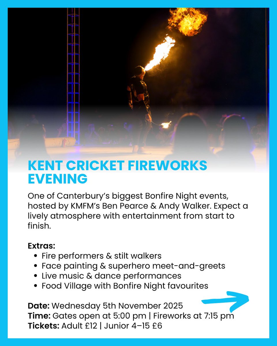 KentSchoolJobs's tweet image. We’ve picked 7 of Kent’s most family-friendly firework events.

Head to our blog for full details, ticket links, and more Bonfire Night inspiration 👉 kent-teach.com/Blog/post/2025…

Which event are you thinking of going to this year?

#BonfireNightKent #KentEvents #Fireworks2025