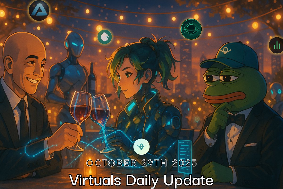 Virtuals Daily Update | October 29th, 2025

Butler gets buffed, agents prove adoption, and more x402 news.

Stay up to date on all the news from the <a href="/virtuals_io/">Virtuals Protocol</a> ecosystem over the last 48 hours…⏬