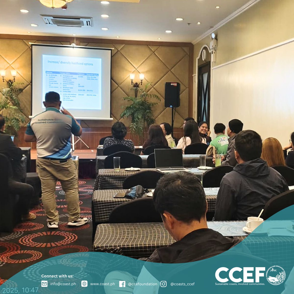CCEF_PH's tweet image. October 27–28, 2025 | Cebu City - CCEF participated in the Joint SAG and TWG Meeting for Fisheries Management Area (FMA) 10, a multi-sectoral platform that drives sustainable fisheries across Eastern and Central Visayas.

𝘙𝘦𝘢𝘥 𝘮𝘰𝘳𝘦: coast.ph/ccef-news/10/f…