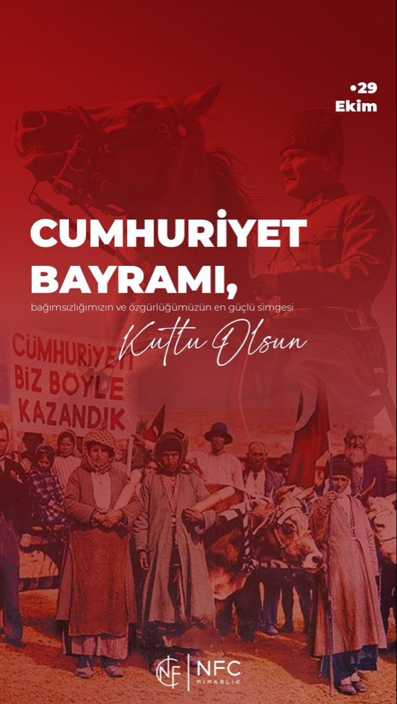 29 Ekim Cumhuriyet Bayramımız kutlu olsun!