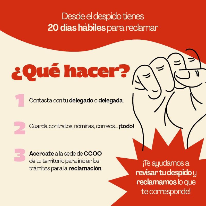ccoo_indra's tweet image. ℹ️ “Que no te la jueguen en el trabajo” la serie que te explica cómo actuar ante un problema en tu puesto laboral 

Hoy:
🗣️Te acaba de llegar una carta de despido y no sabes qué hacer. Echa un vistazo 👇

📣 Que no pisen tus derechos. Afíliate aquí afiliate.ccoo.es/afiliate.htm