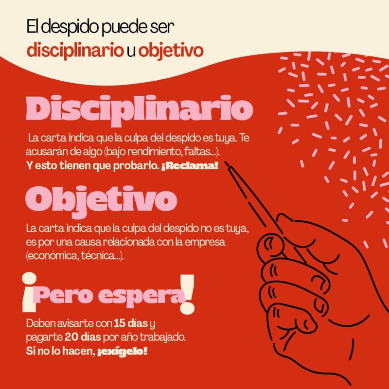 ccoo_indra's tweet image. ℹ️ “Que no te la jueguen en el trabajo” la serie que te explica cómo actuar ante un problema en tu puesto laboral 

Hoy:
🗣️Te acaba de llegar una carta de despido y no sabes qué hacer. Echa un vistazo 👇

📣 Que no pisen tus derechos. Afíliate aquí afiliate.ccoo.es/afiliate.htm