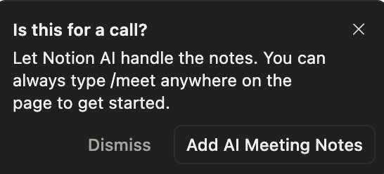 At first I felt it was cute seeing this new pop up from <a href="/NotionHQ/">Notion</a> and that perhaps at some stage it would even become useful, but now I am getting annoyed. 20 pop ups later, not once was it successful at identifying my intent. I just typed in "radically" in a sentence guys. I