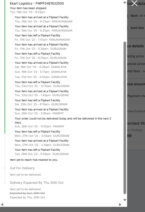 SuniVats's tweet photo. @Flipkart @FlipkartSupport
My prepaid orders are delayed / cancelled without delivery.
🔹 FMPP3404739577 – ₹4528 cancelled after 18 days
🔹 FMPP3461632500 – 13 days passed, still pending

They holding money like Harshad Mehta!

@PMOIndia @consaff @jagograhakjago #ConsumerRights https://t.co/KauXyNbs6i