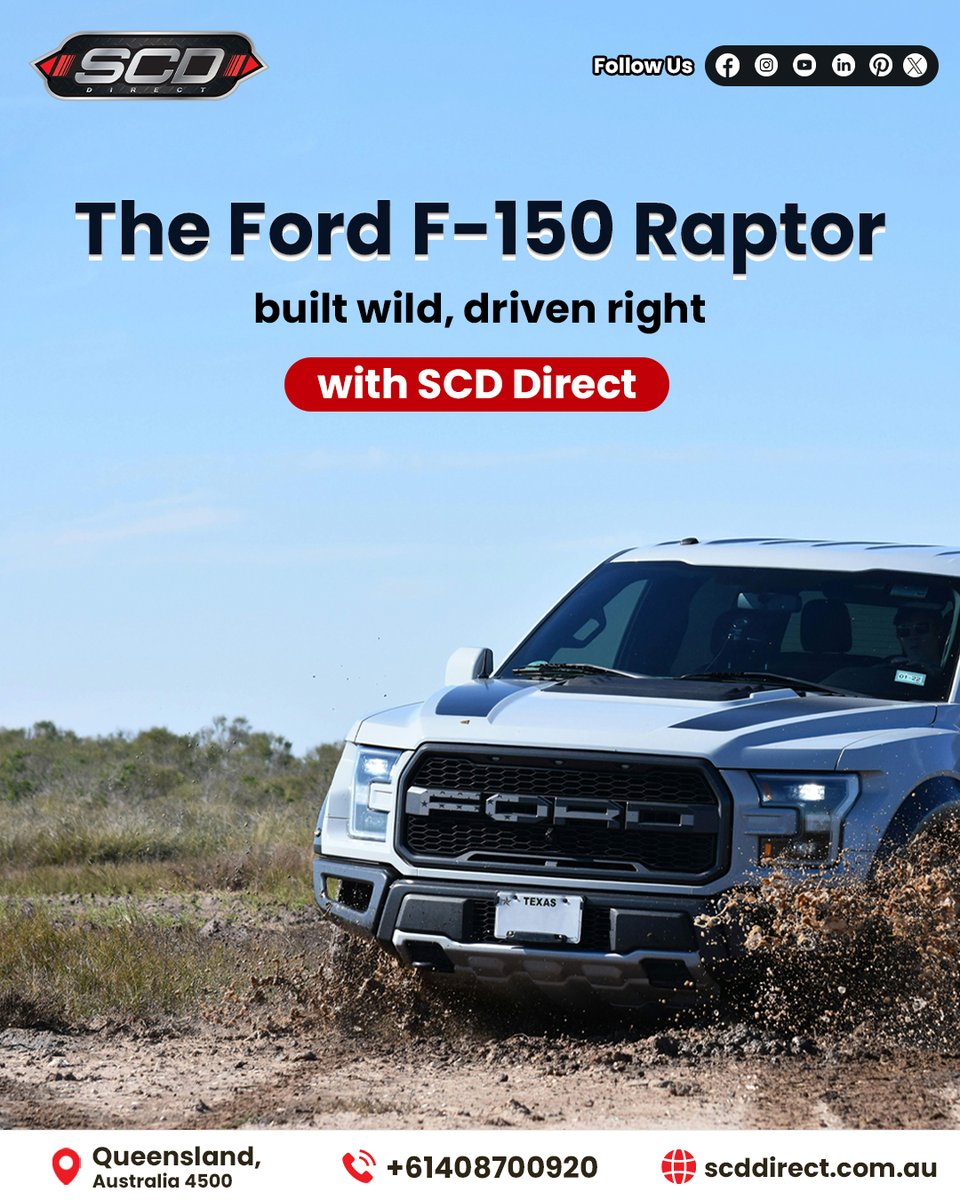 scddirect's tweet image. Unleash unstoppable power! The Ford F-150 Raptor, RHD converted by SCD Direct, delivers performance, strength, and precision for Australian roads.

#scddirect #fordf150raptor #rhdconversion #rhdcars #rhdperformance #rhdspecialists #americantrucksinaustralia #uscarsaustralia