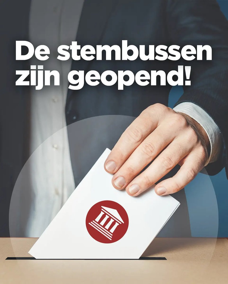 De stembussen zijn geopend!

Ga vandaag stemmen en stem op Forum voor Democratie! 🗳️ 

#FVD #StemFVD #verkiezingen #verkiezingen2025