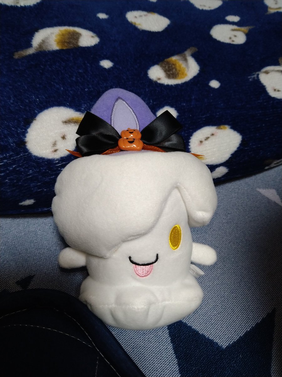 北の国のソウルメイトからっ…、ハロウィンギフトが届きました！わぁぁぁかわいいハロウィンモシちゃん！ワアアアアアホタテグマ！！たまらん！！