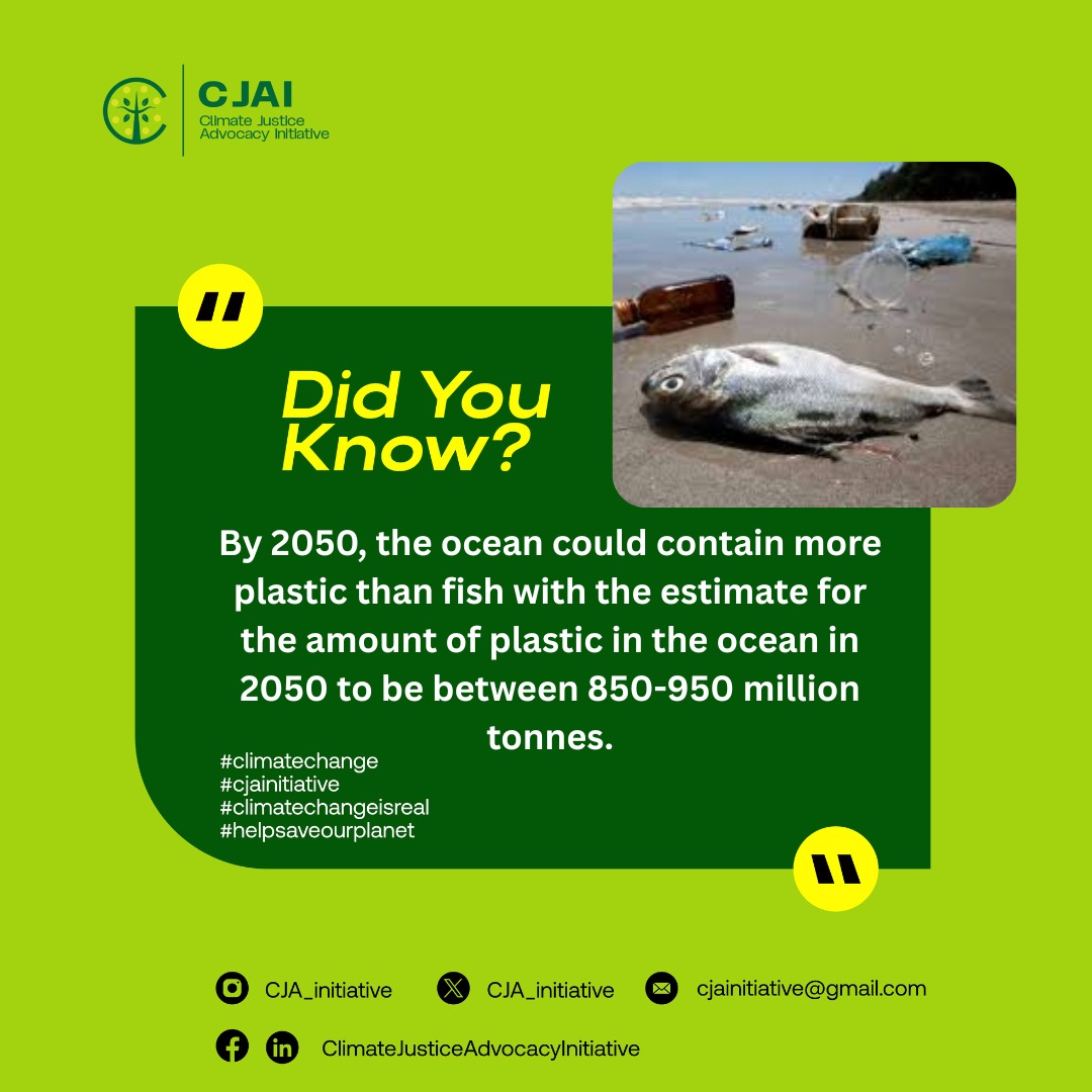If we don’t change, by 2050 our oceans could have more plastic than fish. This could also endanger the lives of other aquatic animals and lead them into extinction. It’s not a prediction , it’s a warning!!

#BeatPlasticPollution