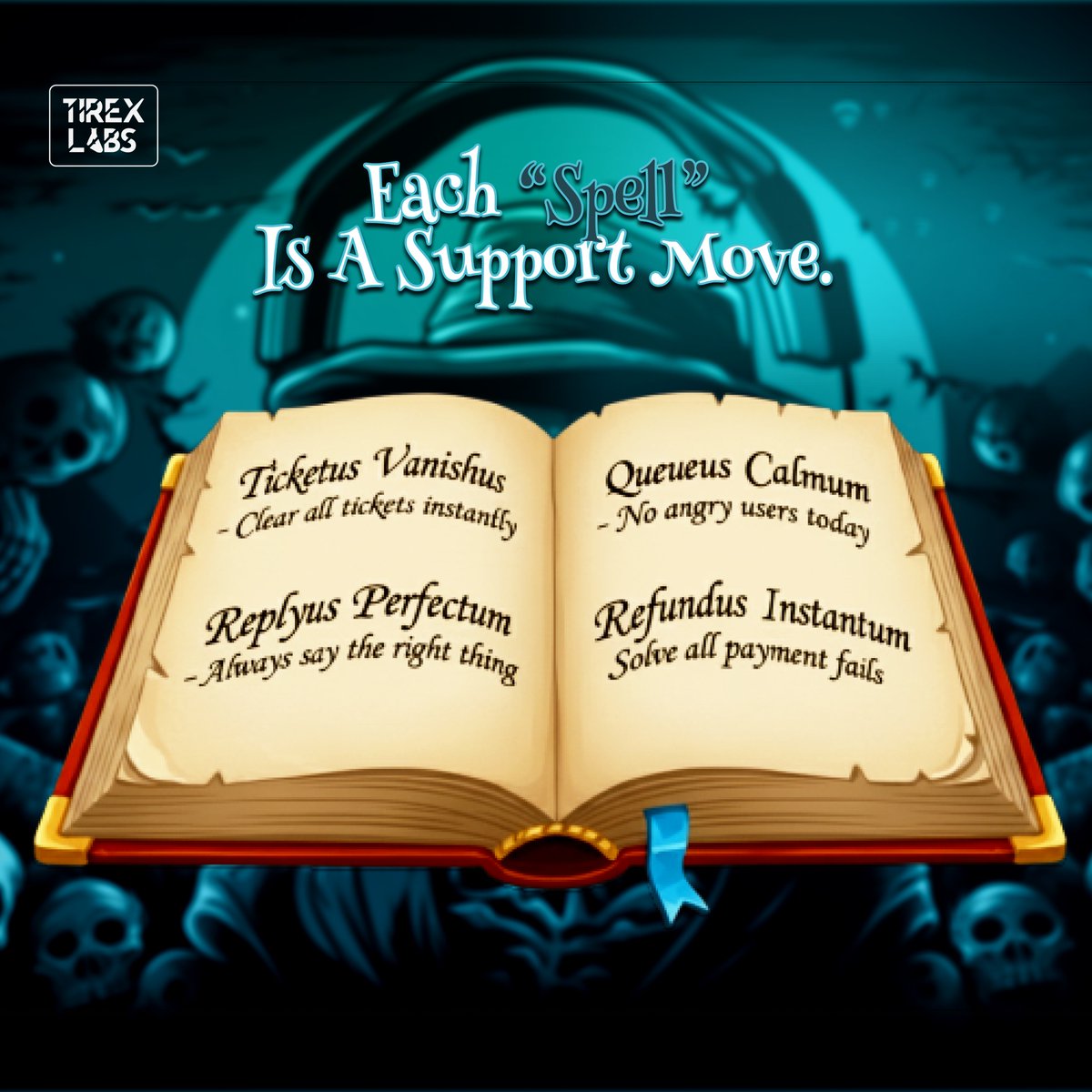 tirex_cs's tweet photo. Pick your Support Spell for the day 🪄

What are you casting on your queue this Halloween? 🤔 https://t.co/uq7FeX8oFP