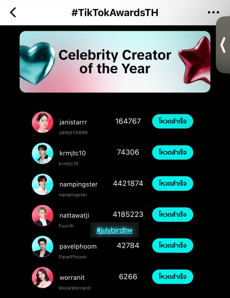 julybirdhw's tweet photo. @MommyPhatchii สู้ ๆ นะครับโฟ้ดโฟ้ด ไปเอารางวัลกันน 💪🏻💪🏻💪🏻

#VoteForFourth #TikTokAwardsTH
#Fourthnattawat #โฟร์ทณัฐวรรธน์ https://t.co/sGVv4mSK1y
