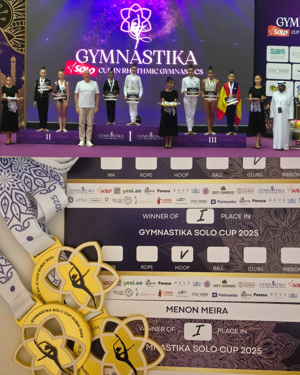 5 days to go until we celebrate 20 years of DBSEH — a legacy defined by excellence and achievement. Congratulations to Meira, who won gold in Hoop and Clubs and 1st place all-around at the Gymnastika Cup 2025; a remarkable international success!#DBSEH20Years#DBSLegacy#ProudlyDBS