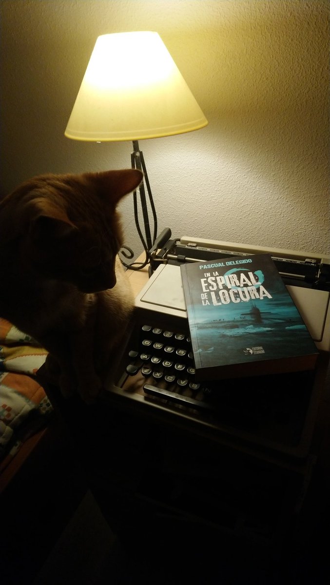 ☕📖 Buenos días.
¿Buscando lecturas para #Halloween? #GatoJonesy lo tiene muy claro 👀
#spookyseason #terror #EnlaEspiraldelaLocura 🎃🐙