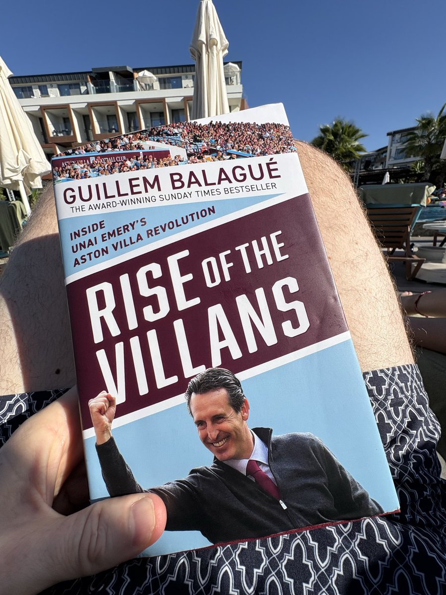 domwatson78's tweet photo. @GuillemBalague holiday book sorted and loving it!! A fascinating read 👏🏻#avfc https://t.co/IXgtcoYTES