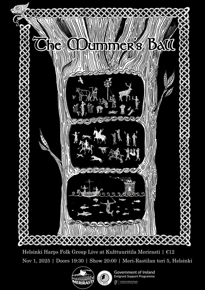 2⃣ marvelous Halloween events in Helsinki this Saturday ⤵️

🎃 Samhain storytelling (in Finnish) by Finnish-Irish Society &amp; Finnish Society for Celtic Studies finnish-irish.fi/samhain-1-11-2…
🎃 Mummer's Ball by the Helsinki Harps Folk Group eventbrite.fi/e/the-mummers-…

🇮🇪 #HomeofHalloween