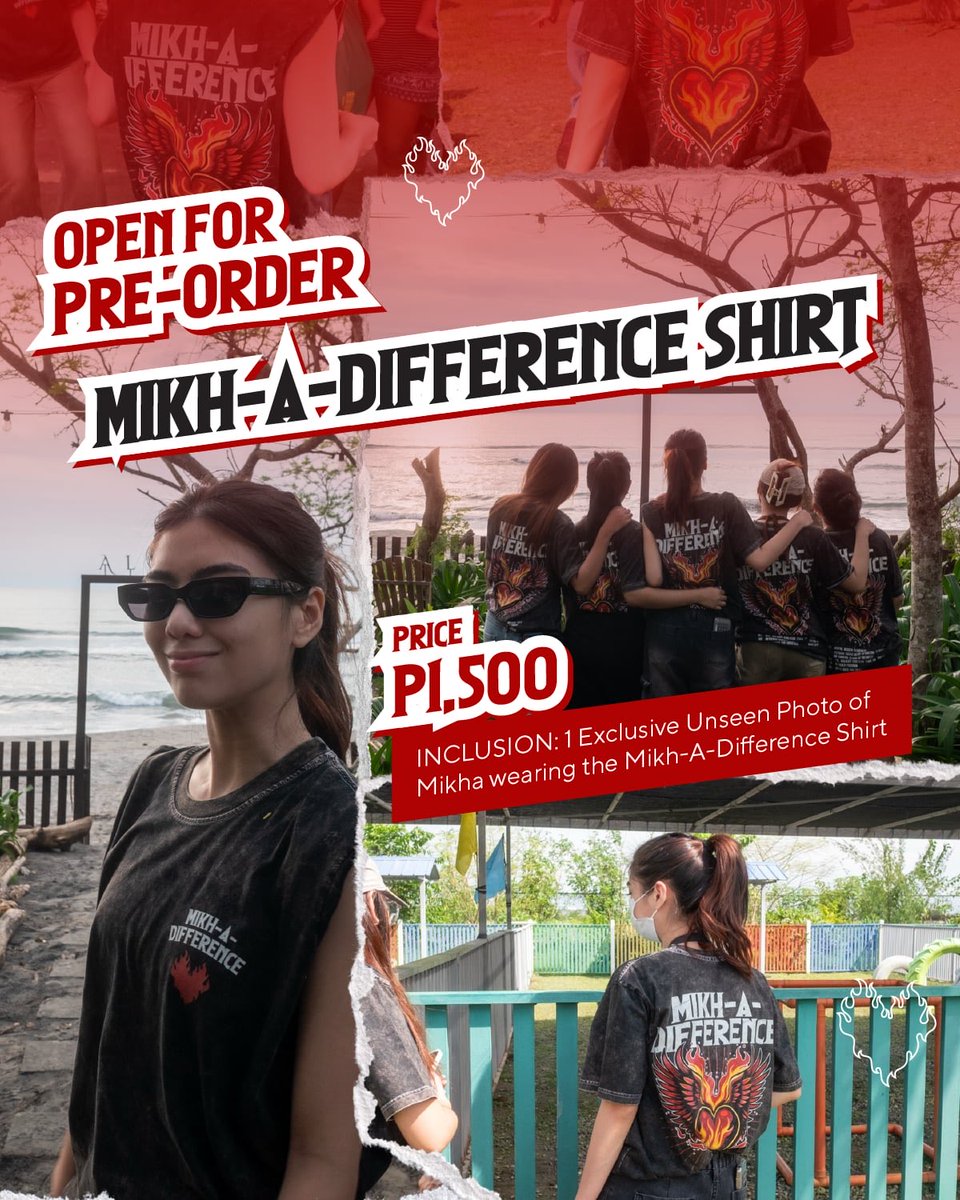 BiniMikhaOFC's tweet photo. BLOOMS and BABIS! You asked, we listened! 😉

Due to popular demand, the MIKH-A-Difference shirt is finally here and open for pre-order! 

The order period runs from October 29 to November 12, subject to availability of supplies.

Don’t miss your chance to wear something that makes a difference. ❤️

🔗: https://t.co/tUQvLa6xjI

#MikhaDifference #BINI_Mikha