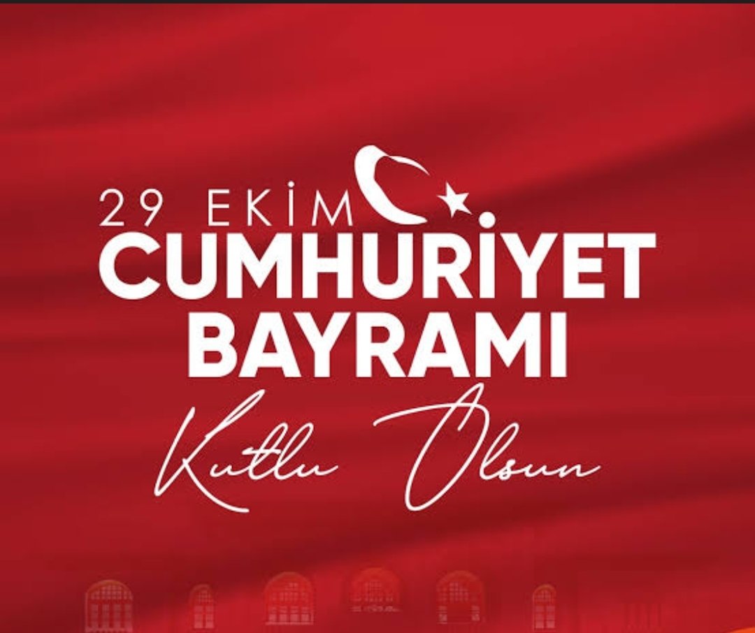 Bugün egemenliğin millete ait olduğunu ilan ettiğimiz gün! Cumhuriyet Bayramımız kutlu olsun, geleceğimiz aydınlık olsun. 🇹🇷