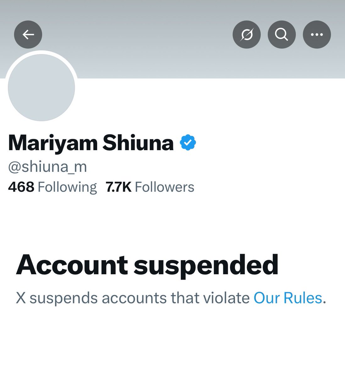 🚨 #BREAKINGNEWS: The official <a href="/X/">X</a> account of Ms. <a href="/shiuna_m/">Mariyam Shiuna</a>, the highest-paid female politician in the Maldives, has been SUSPENDED for violating the platform's terms &amp; rules.
