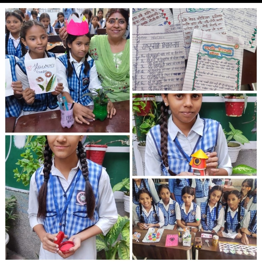 Young minds gather, eager to learn,
#Rashtraneeti lessons that yearn,
With 4R's, they take a stand,
Reduce,Reuse,Recycle,hand in hand,
Trees' importance, they proudly share,Creativity blooms,with products rare.
<a href="/Dir_Education/">DIRECTORATE OF EDUCATION Delhi</a> <a href="/SCERT2021/">SCERT Delhi</a> <a href="/gupta_rekha/">Rekha Gupta</a> <a href="/narendramodi/">Narendra Modi</a> <a href="/ashishsood_bjp/">Ashish Sood</a>