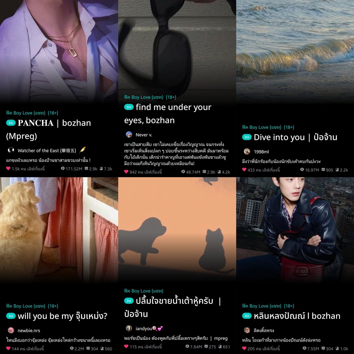 ใครที่ชอบฟิคแนวหมาเด็กกับพี่คนสวยต้องมาอ่านฟิคป๋อจ้านอ่ะ สนุกทุกเรื่อง !!!